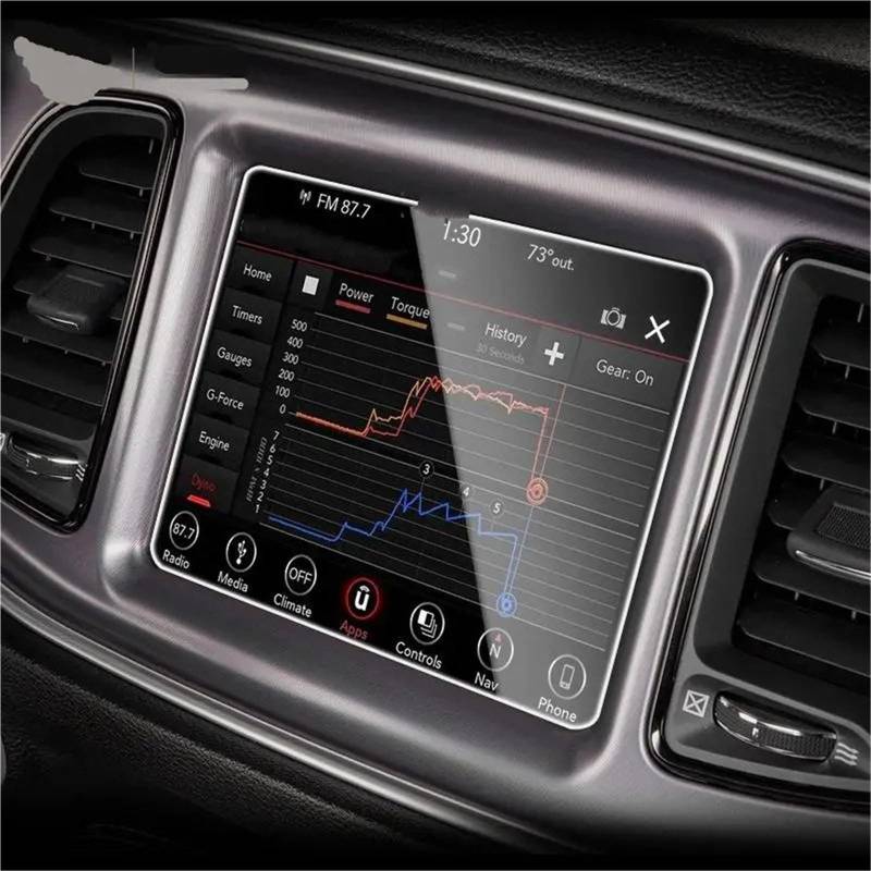 GPS-Displayschutz Für Dodge Für Challenger 2015 2016 2017 2018 2019 2020 8,4 Zoll Auto GPS Navigation LCD Bildschirm Gehärtetes Glas Schutz Film Anti-Scratch Film GPS-Navigations-Displayschutz von MWCMAMBG