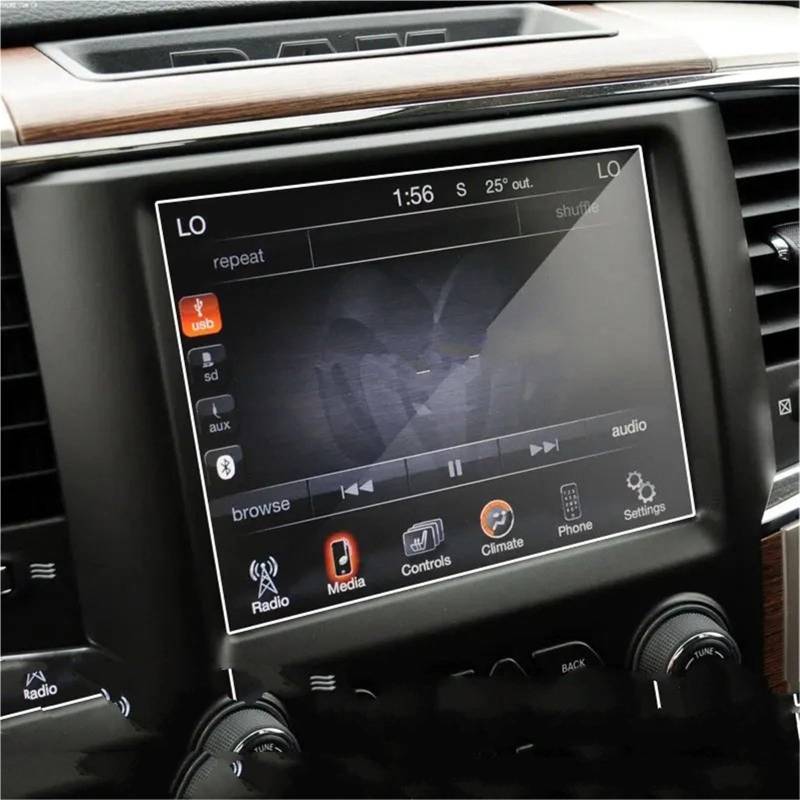 GPS-Displayschutz Für Dodge Für Ram 1500 2500 3500 Uconnect 2014 2015 2016 2017 2018 GPS Navigation Bildschirm Abdeckung 8,4 Zoll Gehärtetem Glas Displayschutzfolie GPS-Navigations-Displayschutz von MWCMAMBG