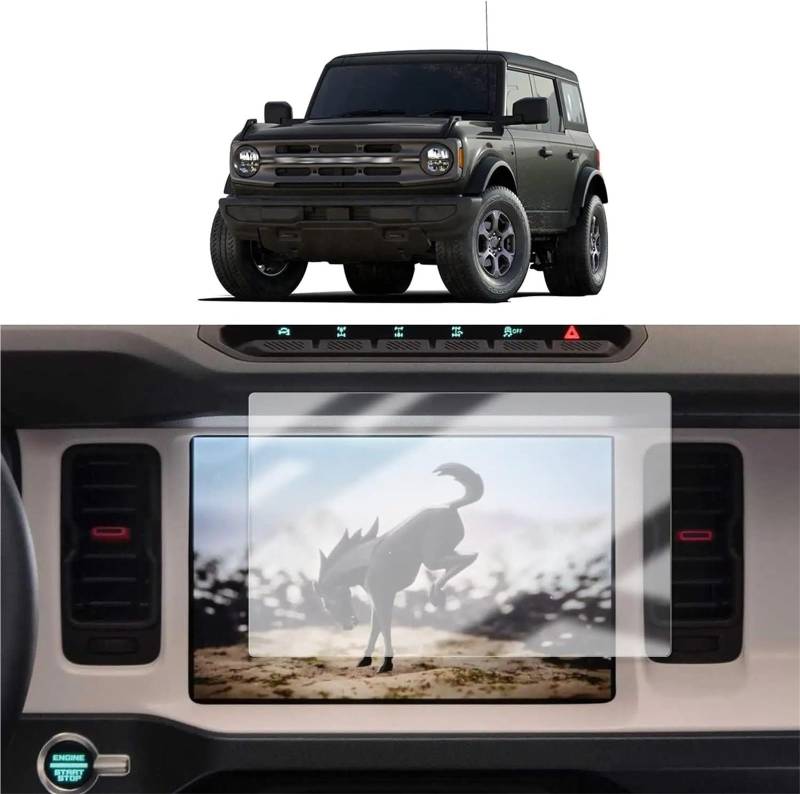 GPS-Displayschutz Für Ford Für Bronco Für U725 2024 12inc Auto LCD GPS Navigation Und Hinten Klima Gehärtetem Glas Touch Screen Film Schutz GPS-Navigations-Displayschutz von MWCMAMBG