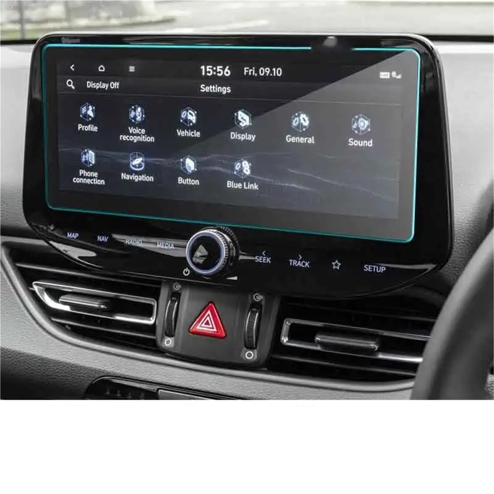 GPS-Displayschutz Für Hyundai Für I30 PD FL 2020 2021 10,25 Zoll Auto GPS Navigation Bildschirm Gehärtetem Glas Bildschirm Stahl Schutz Film GPS-Navigations-Displayschutz von MWCMAMBG