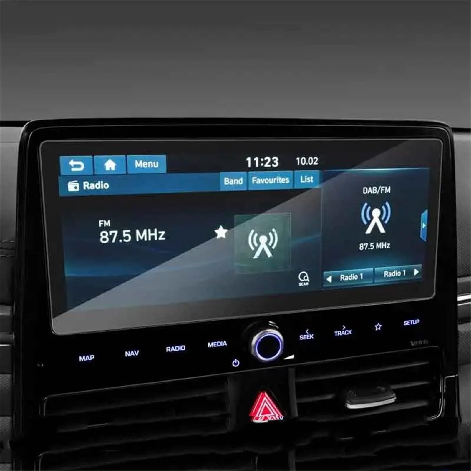 GPS-Displayschutz Für Hyundai Für Ioniq 2020 10,25 Zoll Radio GPS Navigation Gehärtetes Glas Screen Protector Film Auto Innen Aufkleber Scratch Proof GPS-Navigations-Displayschutz von MWCMAMBG