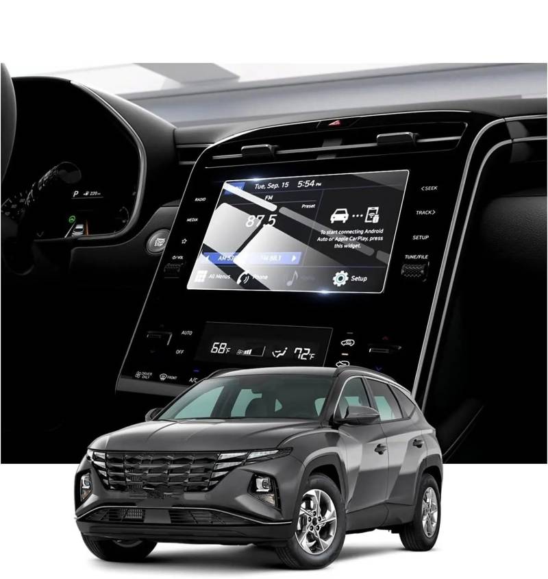 GPS-Displayschutz Für Hyundai Für Tucson Für NX4 2021 2022 2023 2024 8 Zoll LCD Auto Radio GPS Navigation Gehärtetem Glas Bildschirm Film Schutz GPS-Navigations-Displayschutz von MWCMAMBG