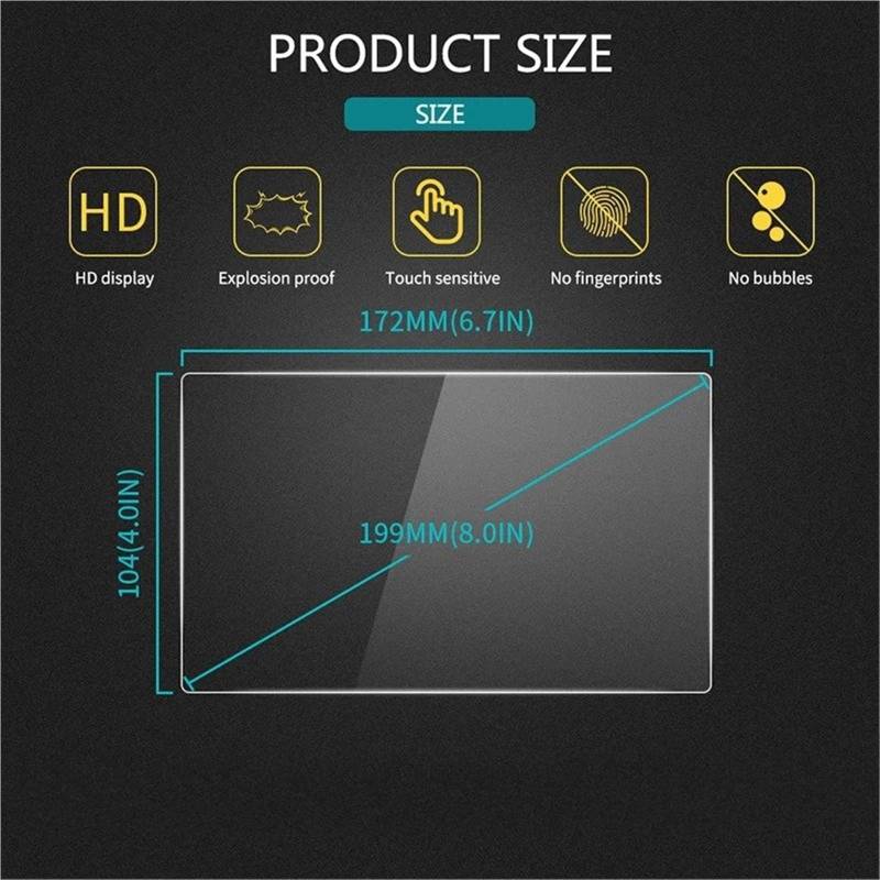 GPS-Displayschutz Für VW Für Tiguan Für MK2 2016 2017 2018 GPS Bildschirm Glas Stahl Schutz Film Steuerung Von LCD Bildschirm Auto Navigation GPS-Navigations-Displayschutz(172x104mm) von MWCMAMBG