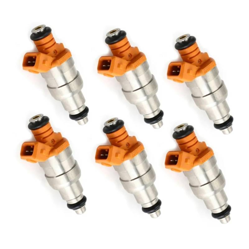 Kraftstoffeinspritzdüse 33007127 53003956 FJ26 FJ124 53030343 53030343AB 6PCS Auto Kraftstoff Injektoren Für Wrangler Für Cherokee Für YJ 1987 1988 1989-1997 1998 I6 4,0 L Einspritzventil von MWCMAMBG