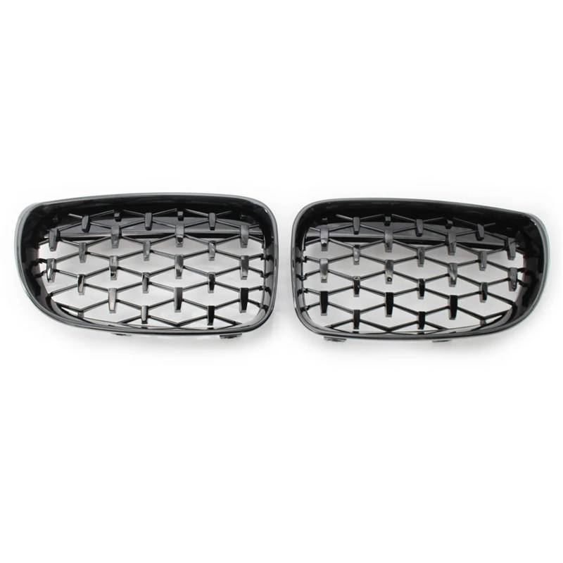 Kühlergrill Vorne Für 1er-Reihe Für E81 E82 E87 E88 2007 2008 2009 2010 2011 2012 2013 Autogrills Glanzschwarz Frontnierengrill Front Kühlergrille(Schwarz) von MWCMAMBG