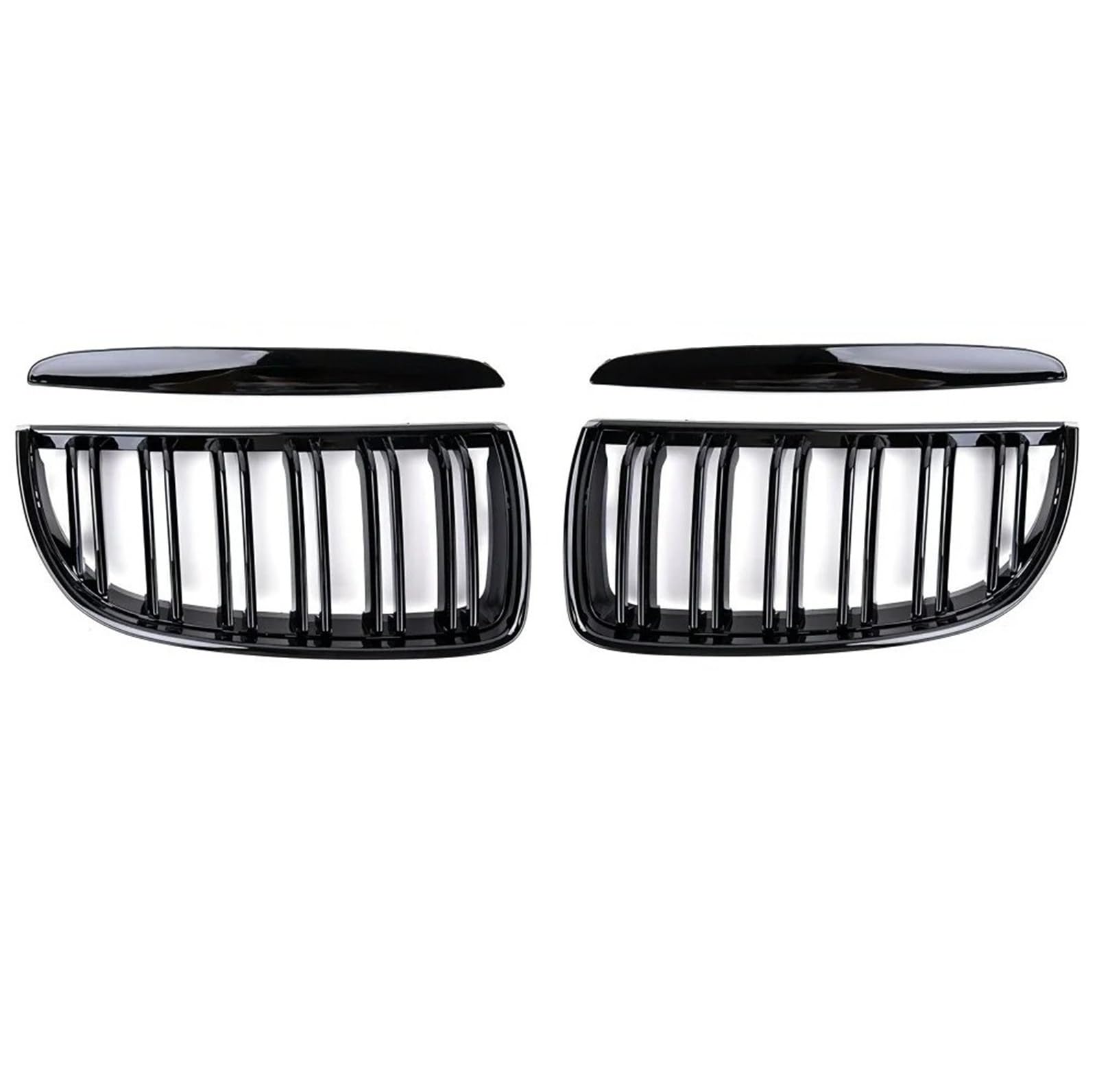 Kühlergrill Vorne Für 3er-Reihe Für E90 E91 2005-2008 Frontstoßstange Kindly Carbon Grills Doppellamellenfarbe Facelift-Kühlergrillabdeckung Front Kühlergrille von MWCMAMBG