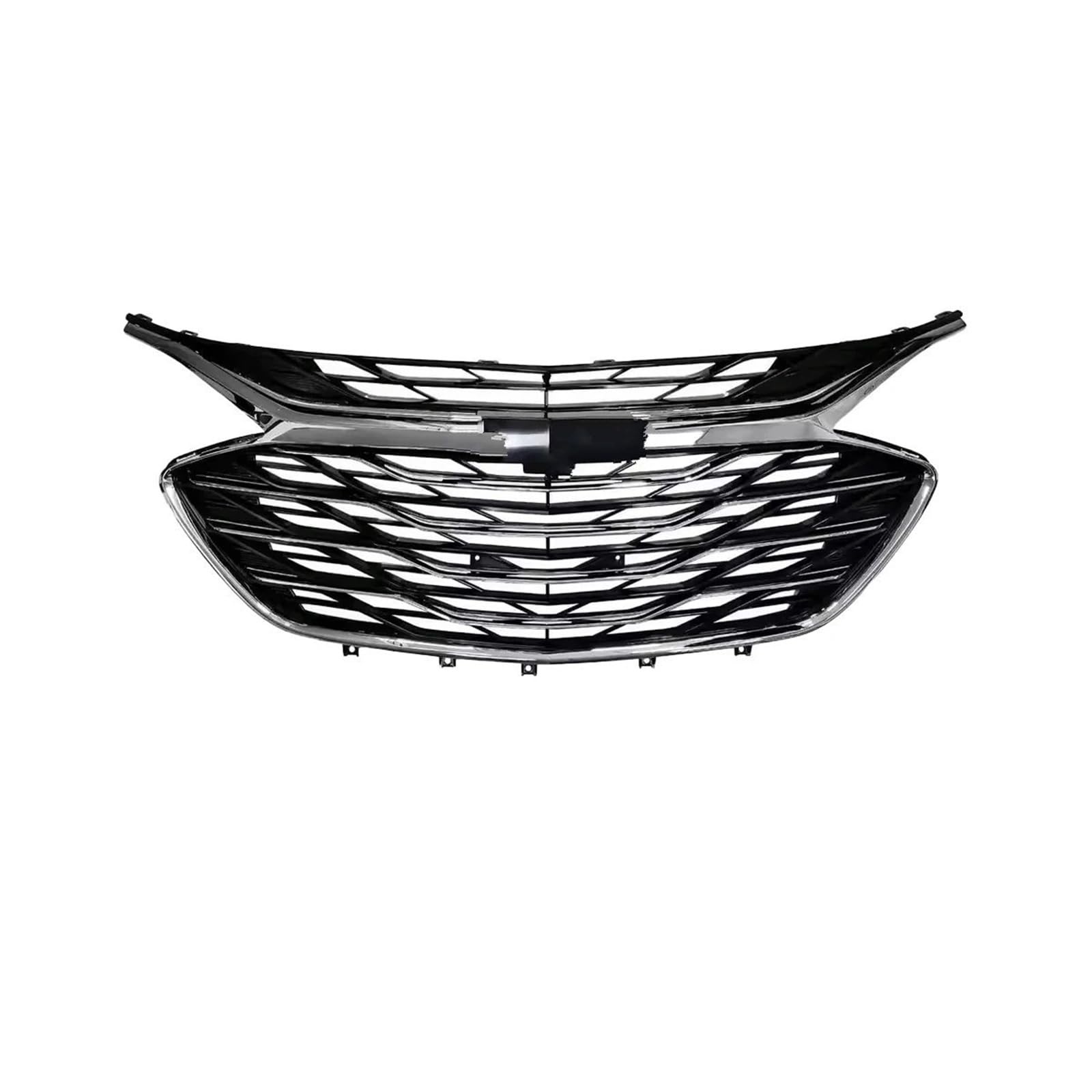 Kühlergrill Vorne Für Chevrolet Für Malibu 2019 2020 2021 2022 2023 Racing Modell Air Intake Grille Schwarz Front Stoßstange Schutzhülle Front Kühlergrille(Silvery) von MWCMAMBG