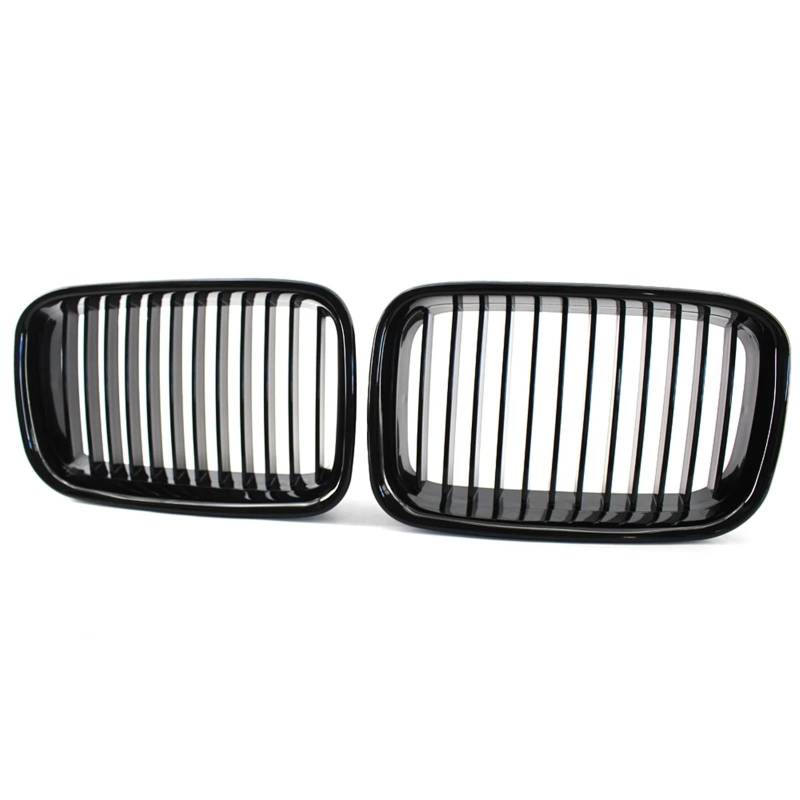 Kühlergrill Vorne Für E36 1994 1995 1996 318i 323i 325i 320i 328i Für M3 Schwarz Kühlergrill ABS Front Ersatz Haube Niere Grill Front Kühlergrille(Gloss-Black) von MWCMAMBG