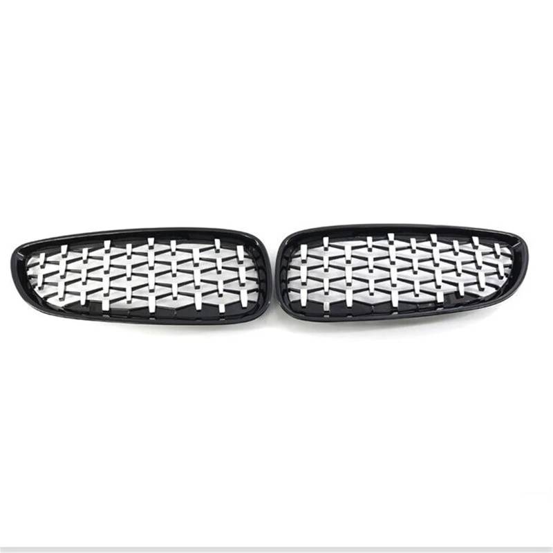 Kühlergrill Vorne Für E89 Für Z4 2009 2010 2011 2012 2013 2014 2015 2016 Glanzschwarzer Grill Auto Front Nierengitter Front Kühlergrille(Black-Silver) von MWCMAMBG