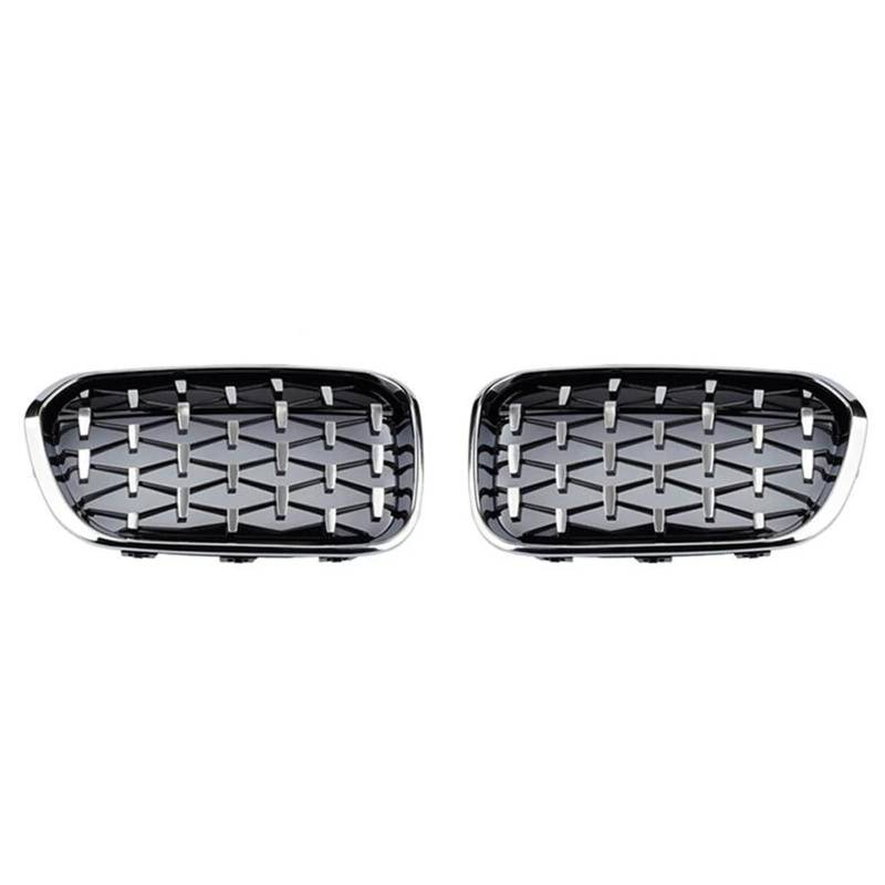 Kühlergrill Vorne Für F20 Für F21 2015 2016 2017 2018 2019 118i 120i 125i M140i Frontgrill Glanz Schwarz Silber Grills Auto Frontgrills Front Kühlergrille(Silber) von MWCMAMBG