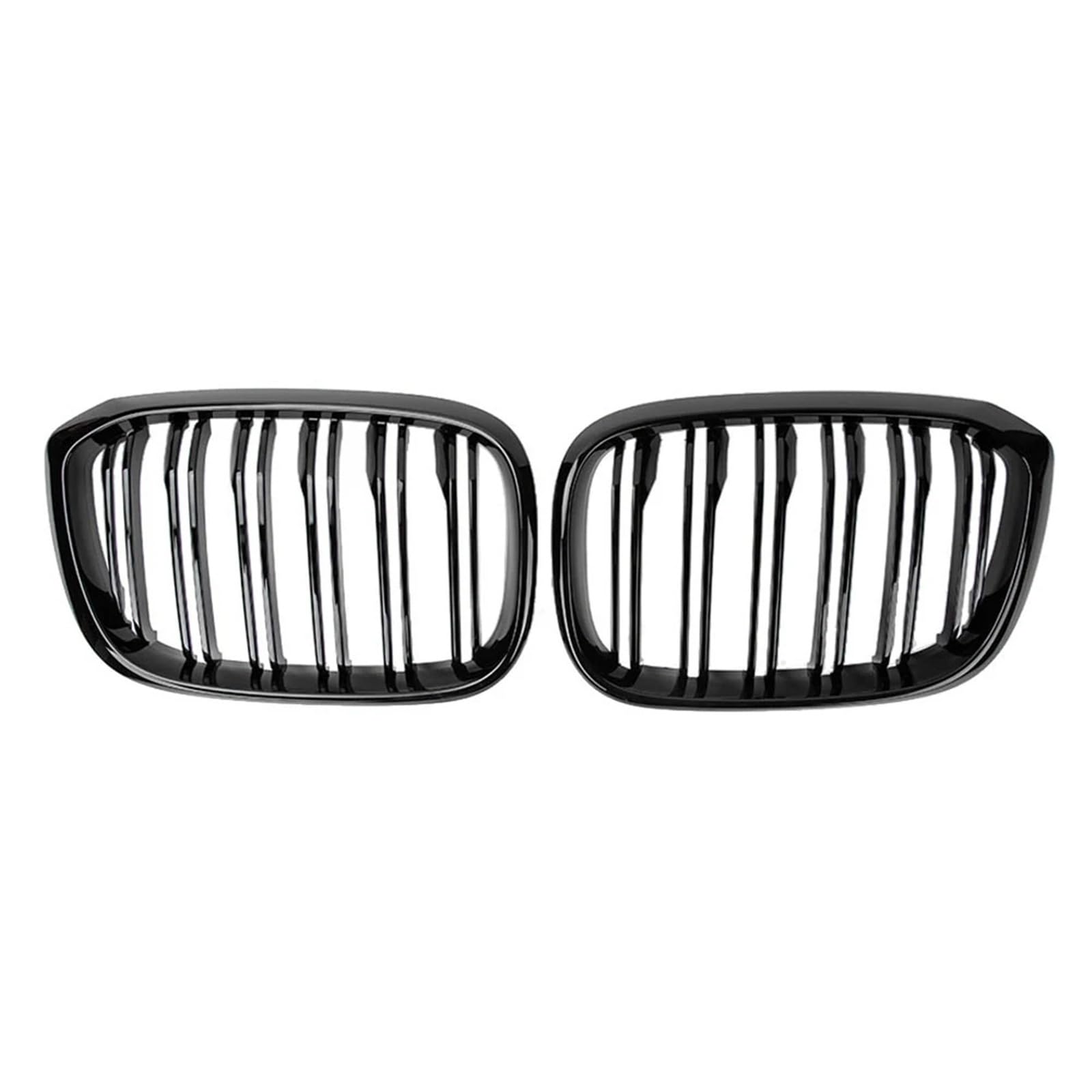 Kühlergrill Vorne Für G01 Für X3 Für X3M G02 Für X4 2018 2019 2020 2021 Auto Front Nierengrill Doppellamellen Renngrill Front Kühlergrille(Glossy-Black) von MWCMAMBG