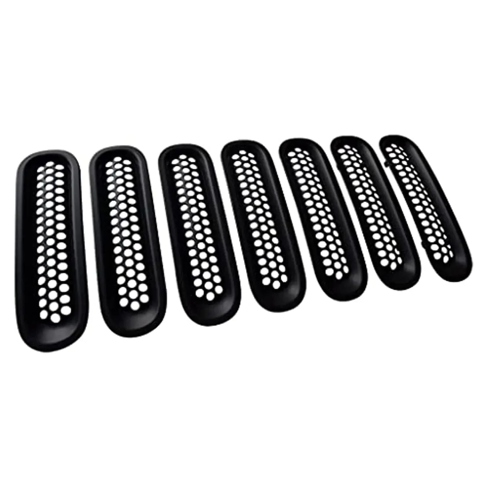 Kühlergrill Vorne Für Jeep Für Wrangler Für Wrangler Für Unlimited 2007-2010 2011 2012 2013 2014 2015 Schwarzer Frontgrill Mesh Grille Einsätze Kit Front Kühlergrille(Schwarz) von MWCMAMBG