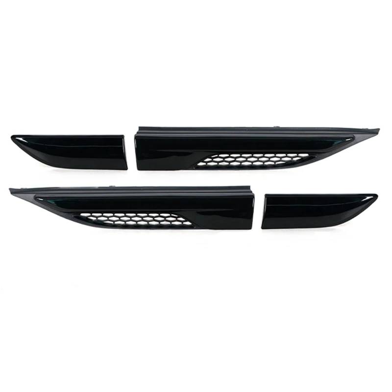 Kühlergrill Vorne Für Land Für Rover Für Range Für Rover Für Evoque 2011-2019 Vordertür Kotflügel Seitengitterplatte Luftauslassform Abdeckleiste Front Kühlergrille(Silver-Set) von MWCMAMBG