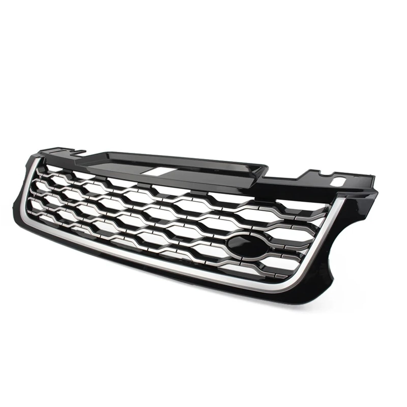 Kühlergrill Vorne Für Land Für Rover Für Range Für Rover Für Sport 2014 2015 2016 2017 Auto Frontstoßstangengrill Lufteinlass Kühlergrill Front Kühlergrille(Black-Silver) von MWCMAMBG