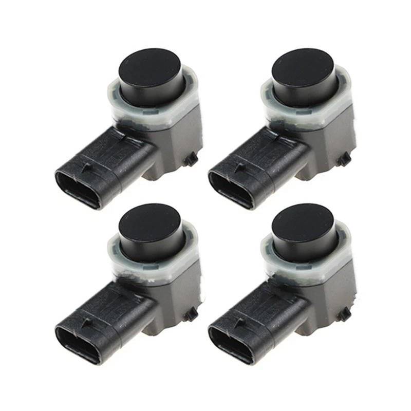 Parksensoren Für Dodge Für Chrysler 1TR59TRMAB Auto PDC Einparkhilfe Sensor Einparksystem(4PCS Black) von MWCMAMBG