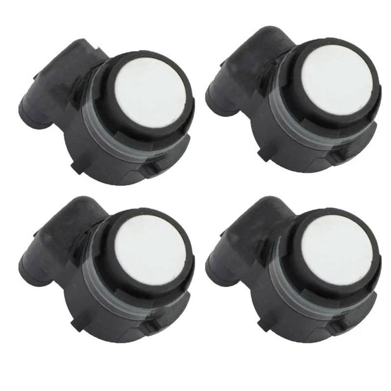 Parksensoren Für Dodge Für Chrysler 6YD85TRMAA 6YD85TRMABA 6MK25TZZAA PDC Parkplatz Sensor Einparksystem(4PCS White) von MWCMAMBG