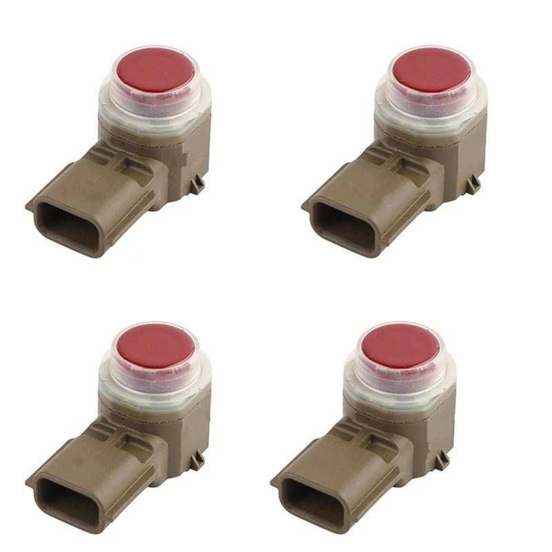 Parksensoren Für Nissan Für Infiniti Auto Zubehör 28438-5SA0B 284385SA0B Auto PDC Parkplatz Sensor Einparksystem(4pcs red) von MWCMAMBG