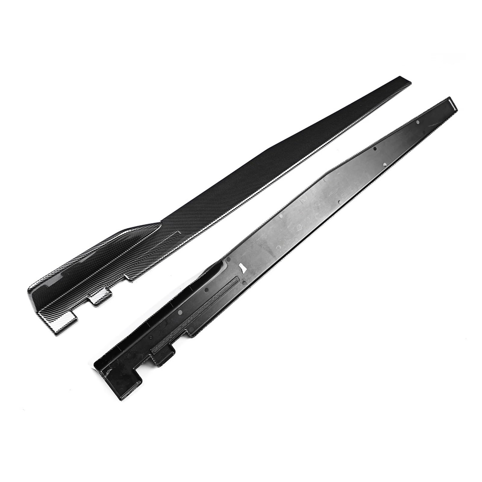 Seitenleisten Satz 1,2 M Für F30 F80 M3 F82 320i 325i 330i G30 G31 F10 F11 Seite Rock Extensions Auto Seite Röcke Winglet Splitter Lip Universal Winglet Diffusor(Kohlefaser-Optik) von MWCMAMBG