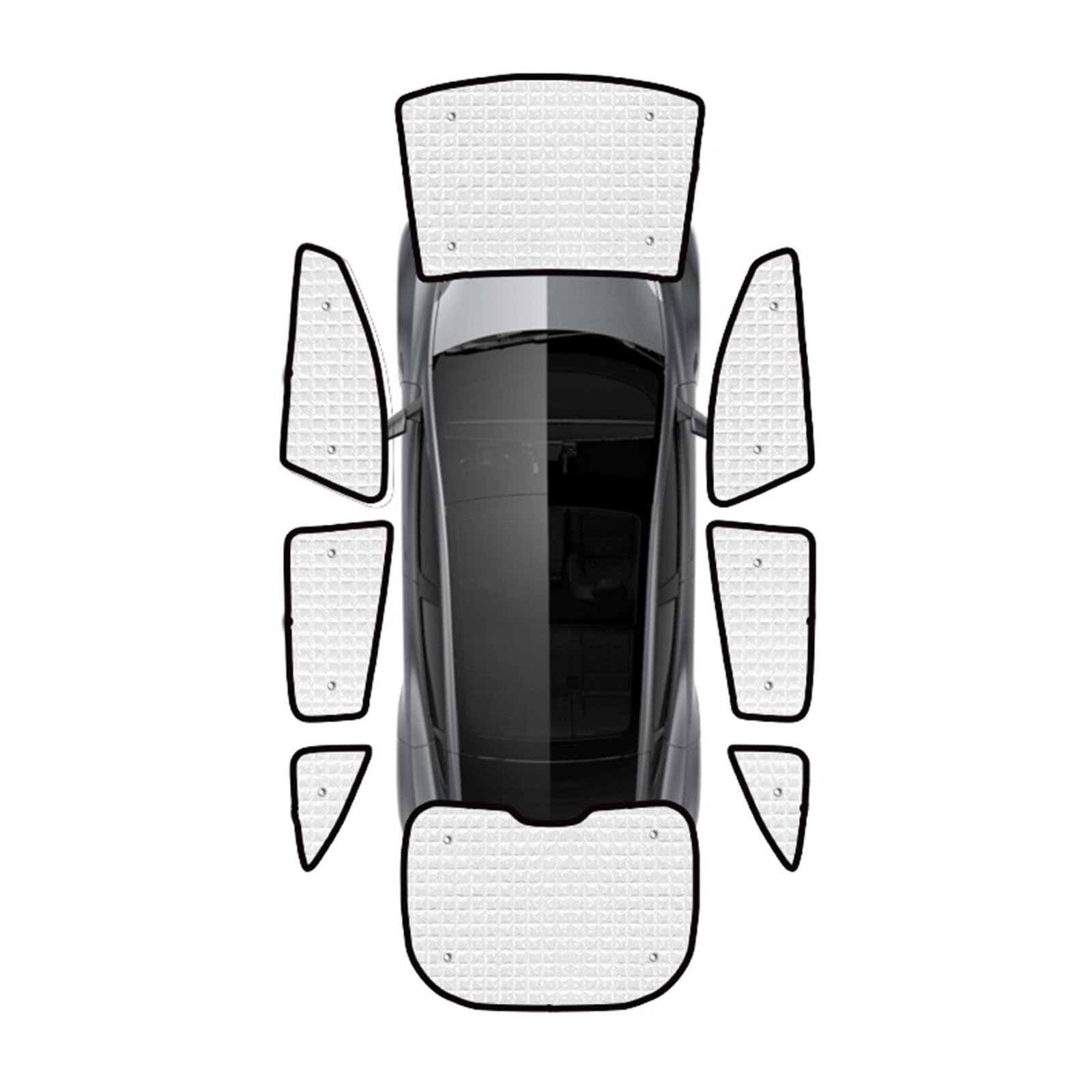 Sonnenblende Sonnenschutz Auto Anti-uv Auto Voller Fenster Sonnenschutz Für Tesla Für Modell Y 2022 Zubehör 2020 2021 2023 Auto Fenster Visier Sonnenschirm Deckt Zubehör(All Sunshades) von MWCMAMBG