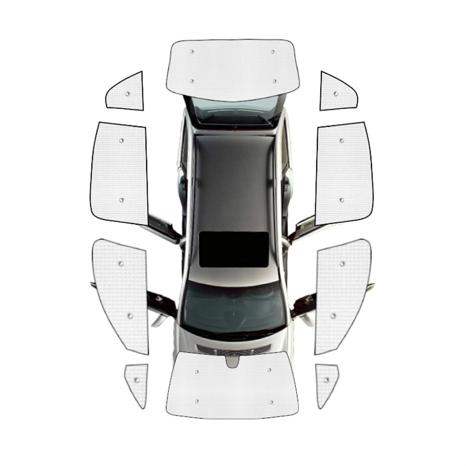 Sonnenblende Sonnenschutz Auto Auto Volle Sonnenblenden Für Land Für Rover Für Range Für Rover Sport L320 2005~2013 Auto Fenster Schattierung Sonnenblenden Sonnenschutz Zubehör(All Sunshades) von MWCMAMBG