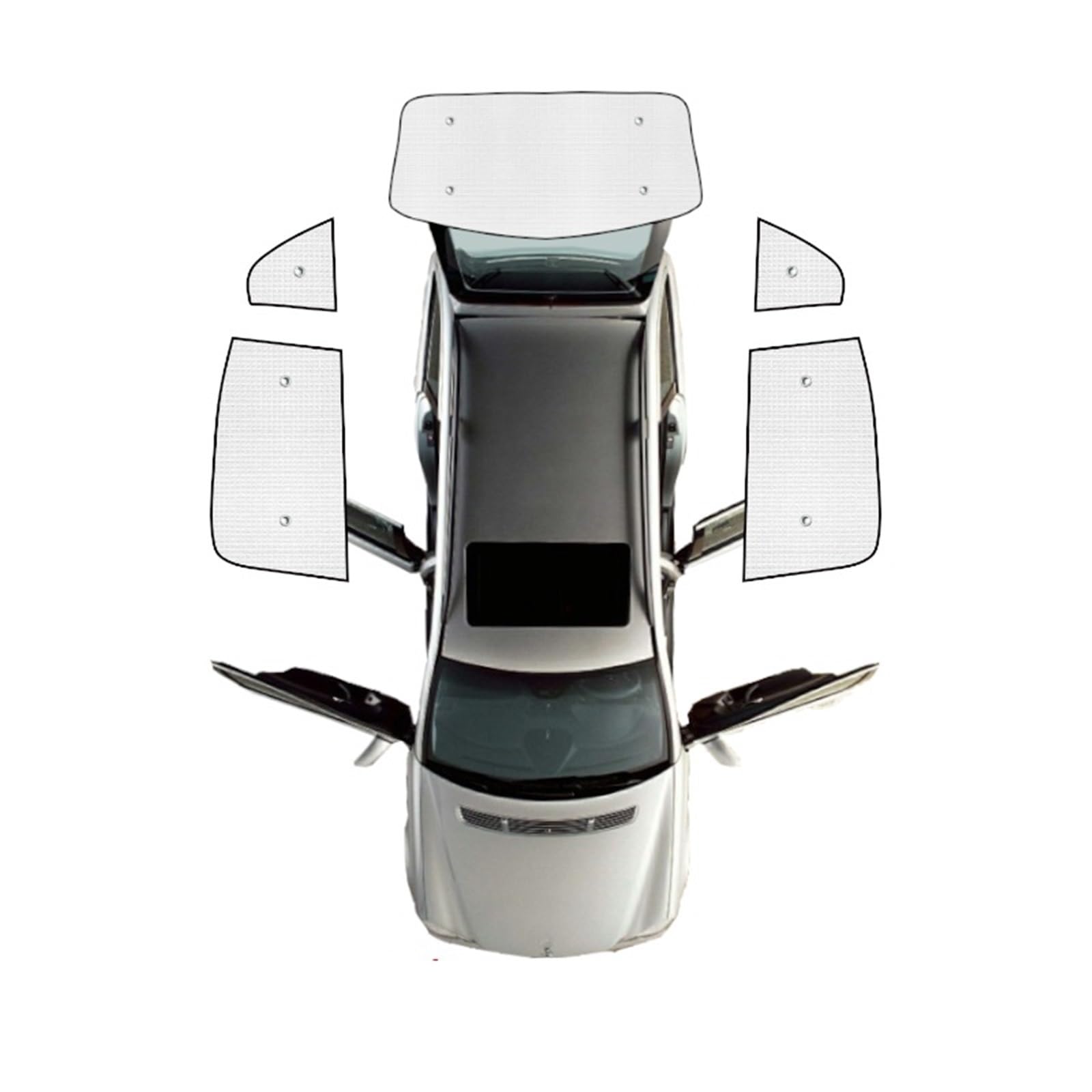 Sonnenblende Sonnenschutz Auto Auto Volle Sonnenblenden Für Land Für Rover Für Range Für Rover Sport L320 2005~2013 Auto Fenster Schattierung Sonnenblenden Sonnenschutz Zubehör(Rear sunshades) von MWCMAMBG