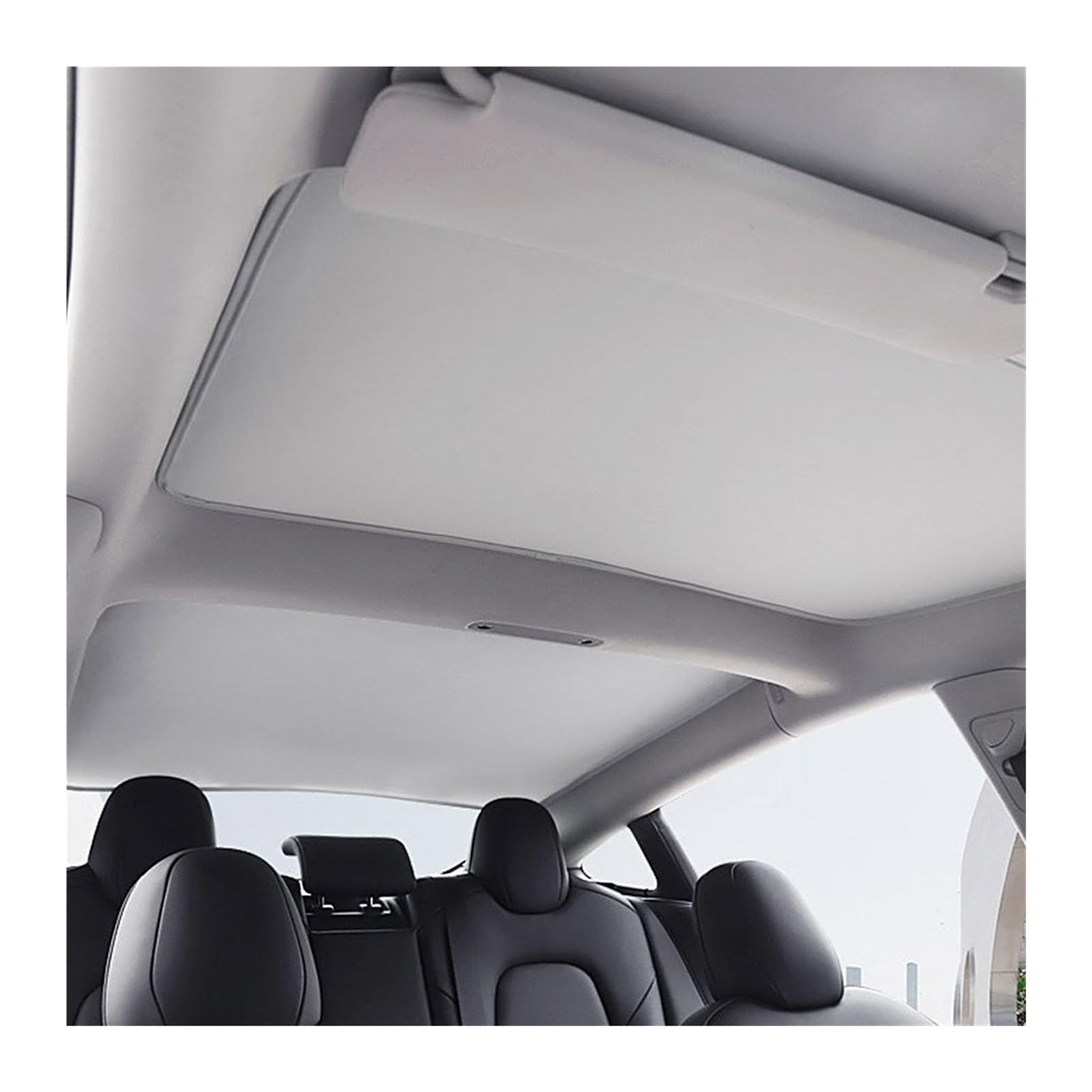 Sonnenblende sonnenschutz auto Für Tesla Für Modell 3 2019 2020 2021 2022 Vorne Hinten Schiebedach Windschutzscheibe Glas Dach Sonnenschirm Sonnenschutz Dachfenster Blind Shading Net(Sunroof sun visor von MWCMAMBG