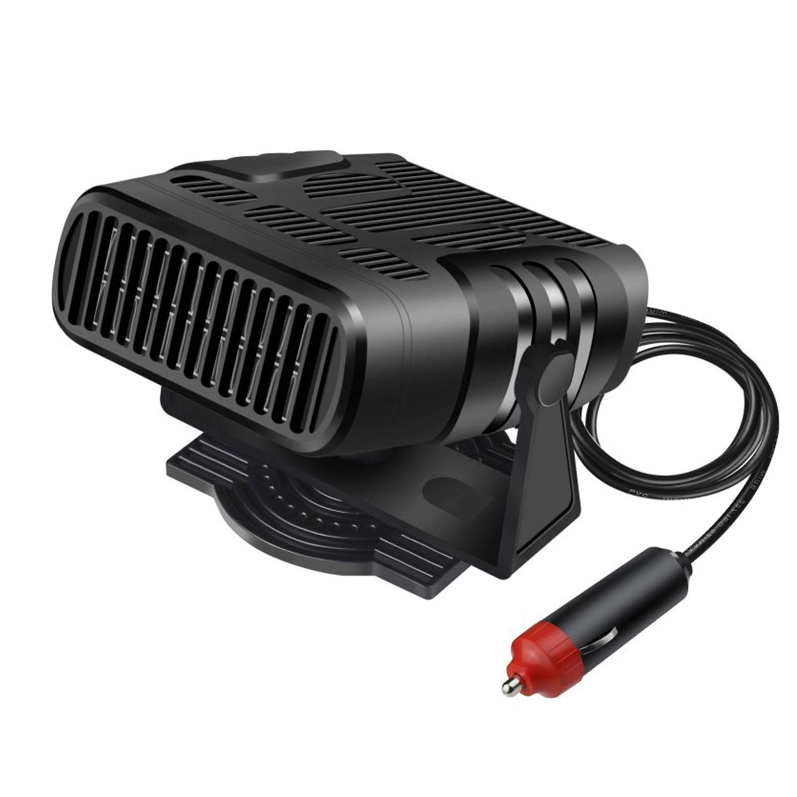 MWZBTG 24V Elektrische Tragbare Autoheizung, Tragbare Auto Heizung Defroster, Auto-Entfroster 360-Grad-einstellbarer Thermostat Plug-in-Zigarettenanzünder-Heizung, Kfz-Heizung von MWZBTG