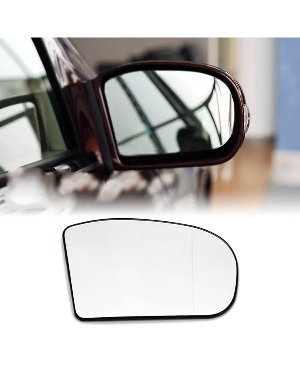 Außenspiegel Glas Beheizter Außenspiegelglas Für Die Linke Und Rechte Türseite, Rückspiegelplatte Für Benz Für E-Klasse C-Klasse CE-Klasse W211 W203 Rückspiegelglas(1pc Right) von MXDDWLKJ