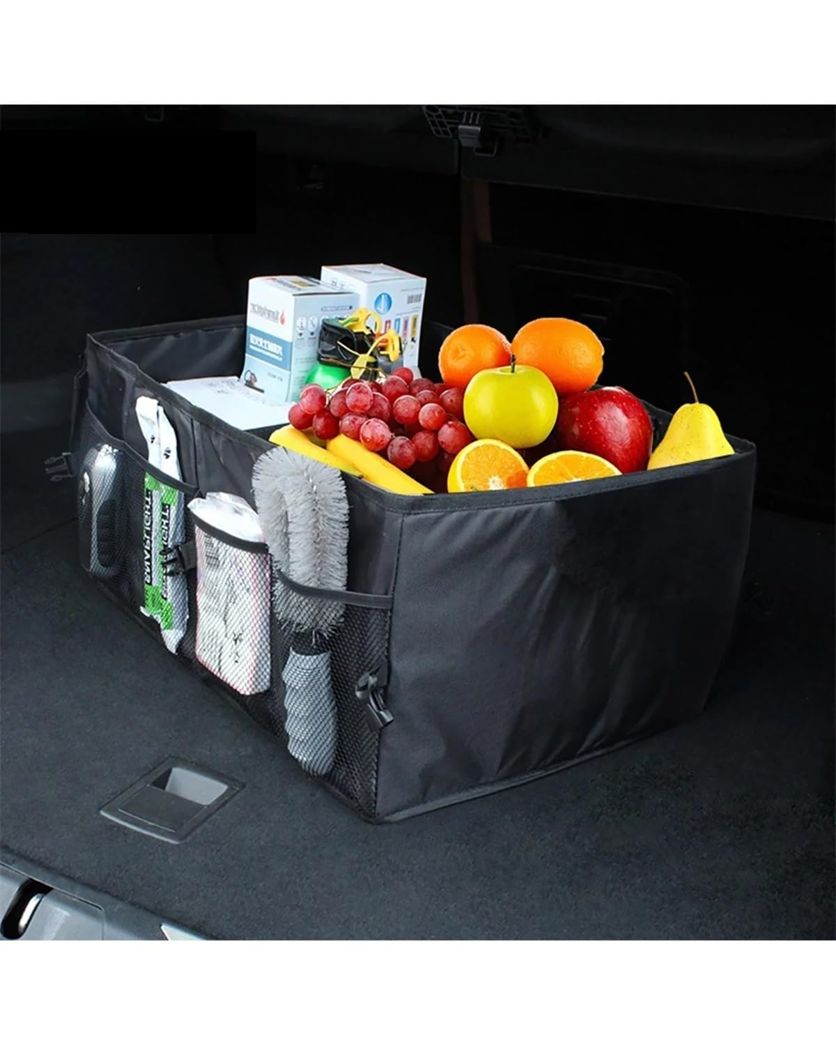 Auto Kofferraum Organizer Auto Stamm Falten Lagerung Tasche Für BYD Tang F3 E6 Atto 3 Yuan Plus Song Max F0 G3 I3 Ea1 Dmi 2din G6 Qin Pro Auto Aufbewahrungsnetz(2pcs-No Logo) von MXDDWLKJ