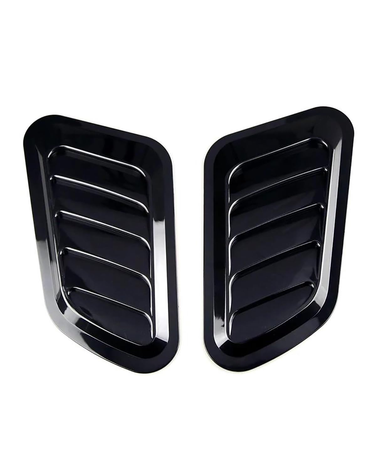 Auto Lufteinlass Für Cooper Universal Front Air Flow Intake Hood Scoop Bonnet Vent Abdeckung Aufkleber Dekoration Entlüftungsblende Abdeckung(2PCS Black) von MXDDWLKJ