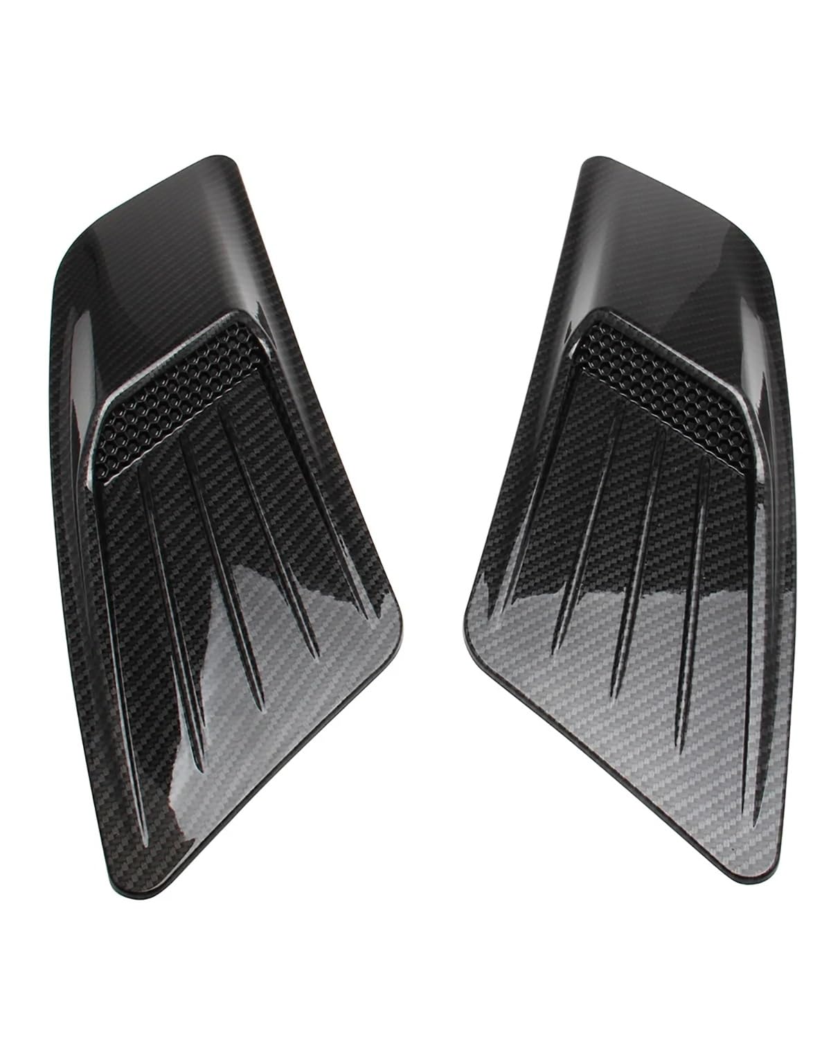 Auto Lufteinlass Für Ford Für Mustang 2015-2017 Auto Carbon Look Front Hood Air Intake Trim Scoop Vent Guards Entlüftungsblende Abdeckung von MXDDWLKJ