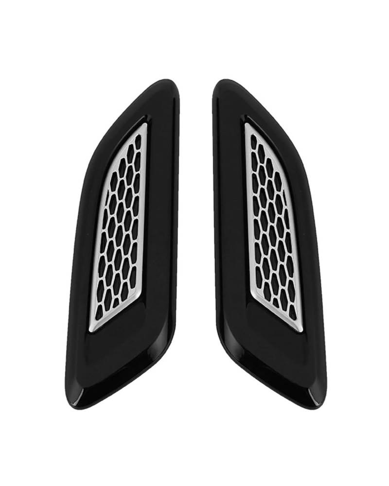 Auto Lufteinlass Für Mustang Zubehör Auto Air Intake Einlass Motorhaube Hauben Scoop Vents Aufkleber Dekorative Abdeckung Tuning Auto Entlüftungsblende Abdeckung(Black) von MXDDWLKJ