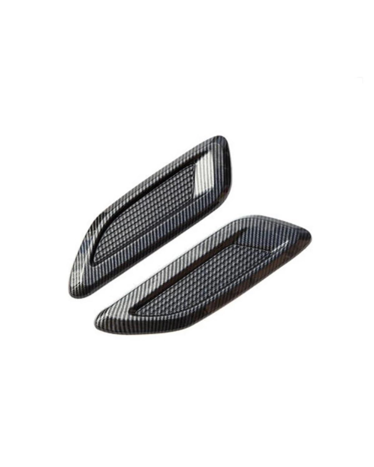 Auto Lufteinlass Glänzend Carbon Faser Farbe ABS Auto Air Flow Intake Hood Scoop Vent Bonnet Dekorative Abdeckung Universal Entlüftungsblende Abdeckung von MXDDWLKJ