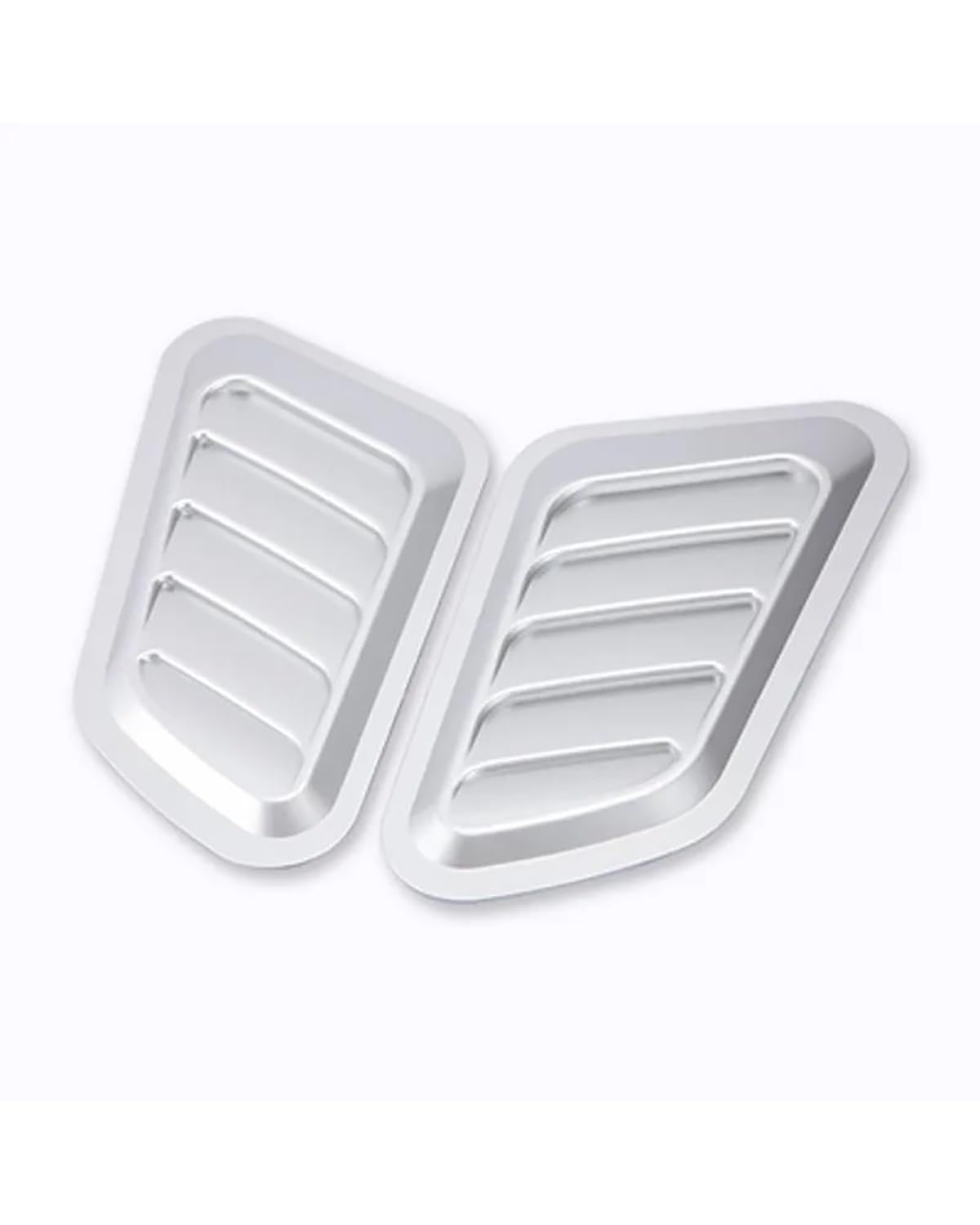 Auto Lufteinlass Universal Auto Air Flow Intake Hood Scoop Vent Bonnet Abdeckung Schmücken Auto Zubehör Entlüftungsblende Abdeckung(Silver) von MXDDWLKJ