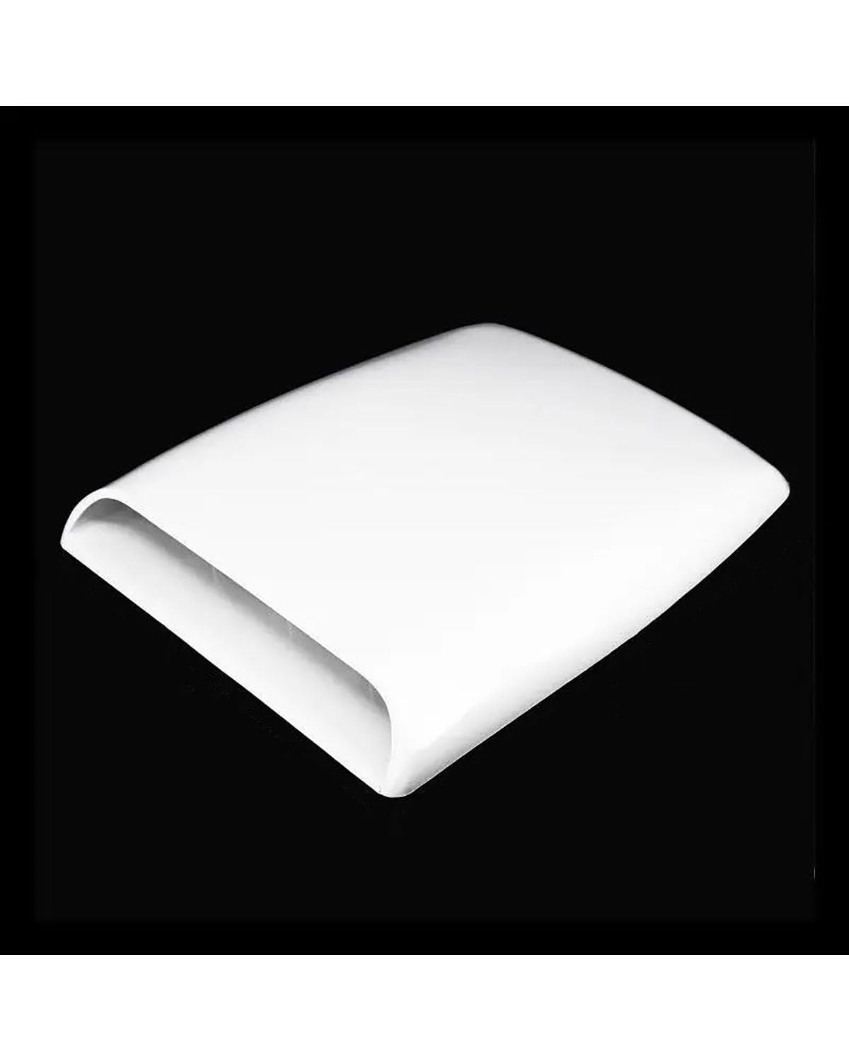 Auto Lufteinlass Universal Auto Air Flow Intake Hood Scoop Vent Bonnet Air Outlet Haube Auto Außen Zubehör Entlüftungsblende Abdeckung(White) von MXDDWLKJ