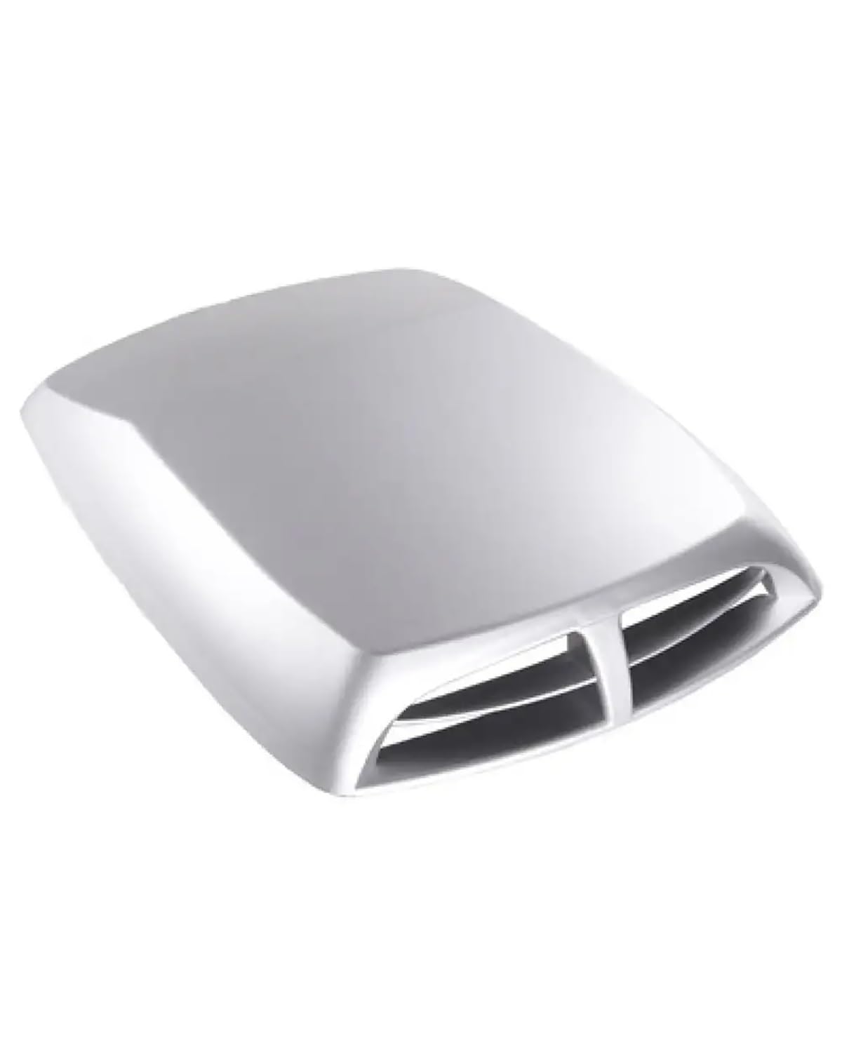 Auto Lufteinlass Universal Autos Air Flow Intake Hood Scoop Vent Bonnet Abdeckung DIY Auto Styling Dekorative Zubehör Entlüftungsblende Abdeckung(Silver) von MXDDWLKJ