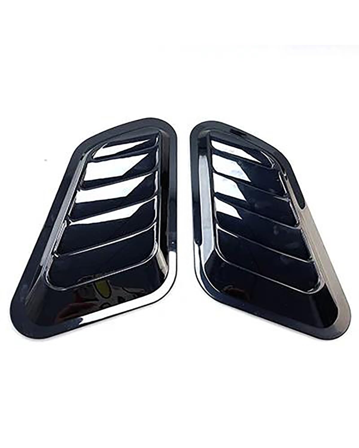 Auto Lufteinlass Universal Carbon Fiber Auto Dekorative Zelle Air Flow Intake Hood Scoop Bonnet Vent Abdeckung Aufkleber Dekoration Entlüftungsblende Abdeckung(Glossy Black) von MXDDWLKJ