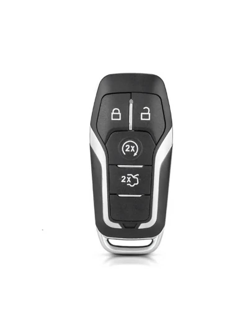 Funkschlüsseletui Ersatzgehäuse Autoschlüssel Mit Fernbedienung Für Ford Für Edge Für Explorer Fusion 2015 2016 2017 M3N-A2C31243300 3/4/5 Tasten Autoschlüsseletui(4 Button) von MXDDWLKJ