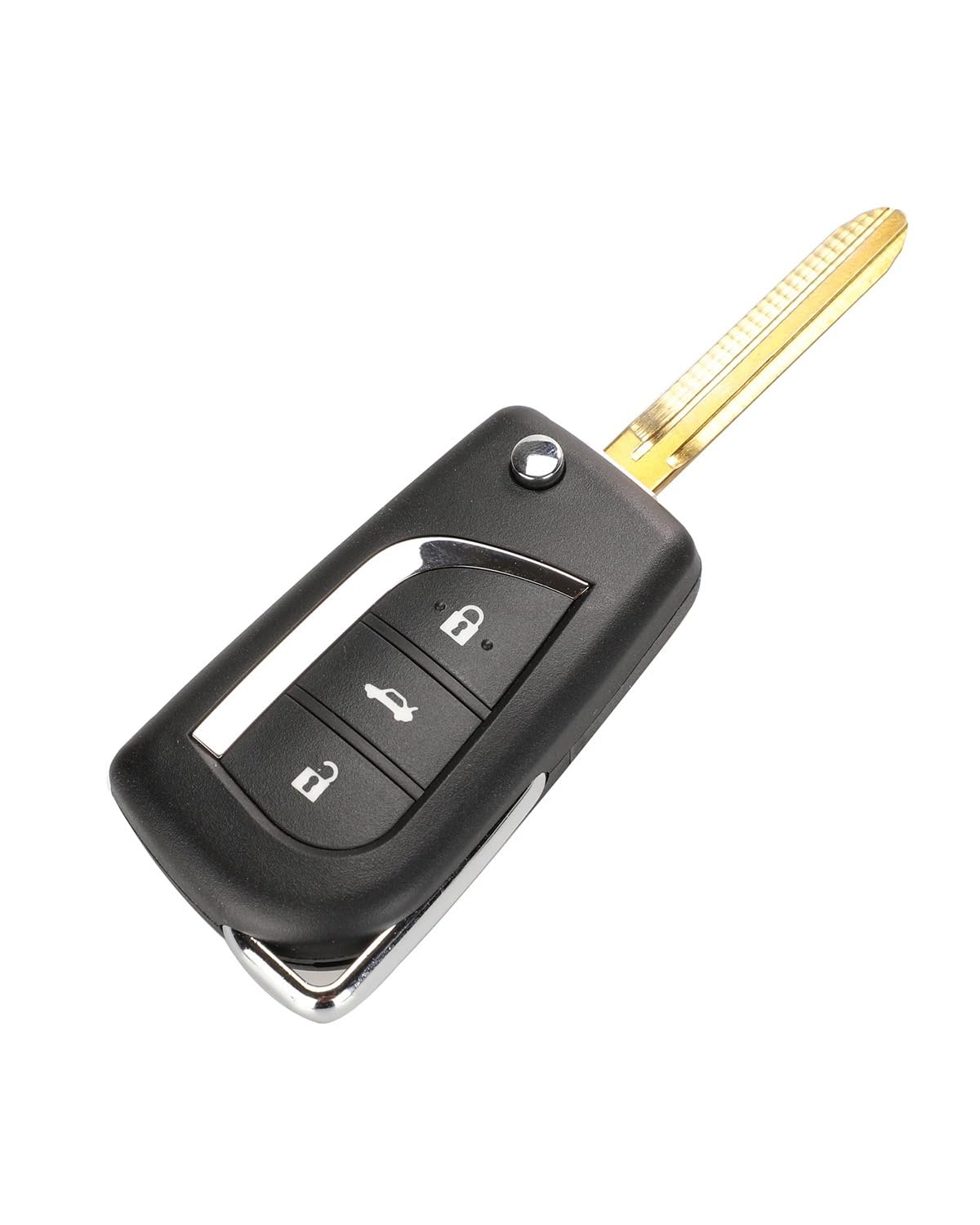 Funkschlüsseletui Remote Folding 2/3 Tasten Auto Schlüssel Shell Für Toyota Für Corolla Für RAV4 Vor 2013 Toy43 Toy48 Autoschlüsseletui(3b toy43) von MXDDWLKJ