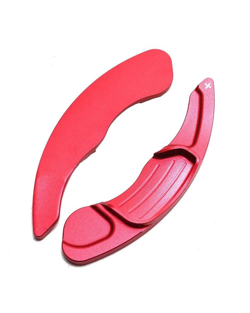 Shift Paddles Erweitern Für Ford Für Mondeo 2013 2014 2015 2016 2017 2018 2019 2 Stücke Auto Aluminium Lenkrad Shift Paddle Shifter Verlängerung Styling Lenkrad Schaltwippen (Color : Red) von MXDDWLKJ