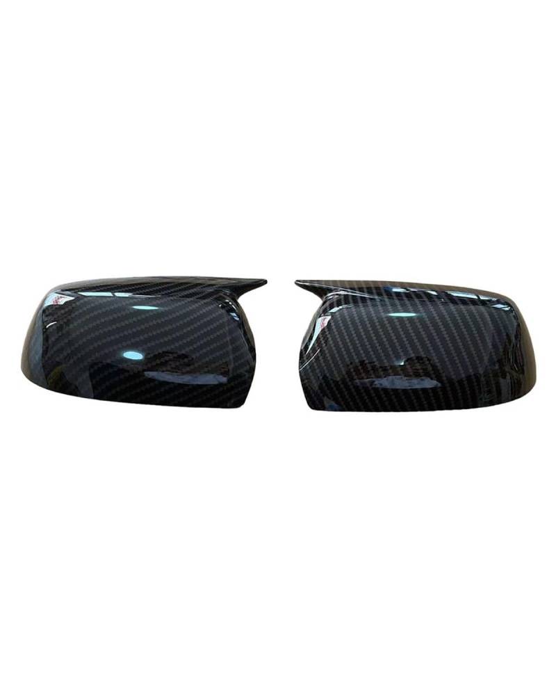 Spiegelkappen Für Ford Für Focus Für MK2 2005-2008 Auto Rückspiegel Seitenspiegel Abdeckung Flügelkappe Aufkleber Außentür Rückansicht Fall Trim Auto Spiegelkappen(No Light Carbon) von MXDDWLKJ