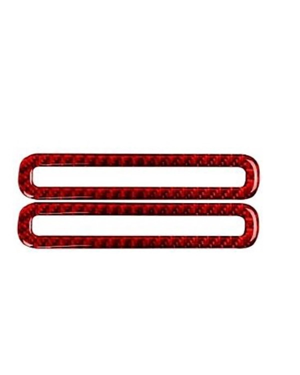 Verkleidung der Konsolenverkleidung Für Ford Für Mustang Für GT 2015-2021 Auto Carbon Fiber Auto Seitentür Defogger Air Vent Outlet Rahmen Aufkleber Innen Trim Center Console Panel Dekoration(Red) von MXDDWLKJ