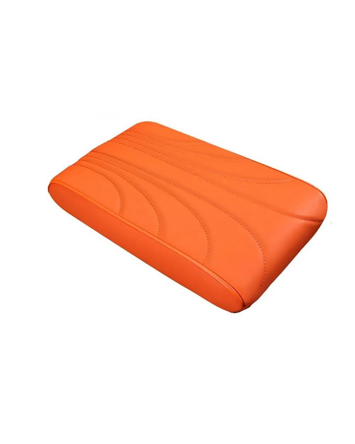 Voiture Accoudoirs Boîte Bestickte Leder-Armlehnenmatte fürs Auto, Schutzkissen für die Mittelkonsole, Auto-Armlehnen, Aufbewahrungsbox, Abdeckpolster für Autos Voiture Console Centrale Boîte(Orange) von MXDDWLKJ