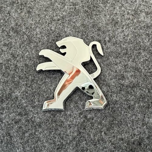 MXERTYSE Auto Emblem Aufkleber, für Peugeot 107 2008-2012 Abzeichen Aufkleber Vordere und Hintere Emblem Abzeichen Dekoration Auto Exterieur Modifizierte,B von MXERTYSE