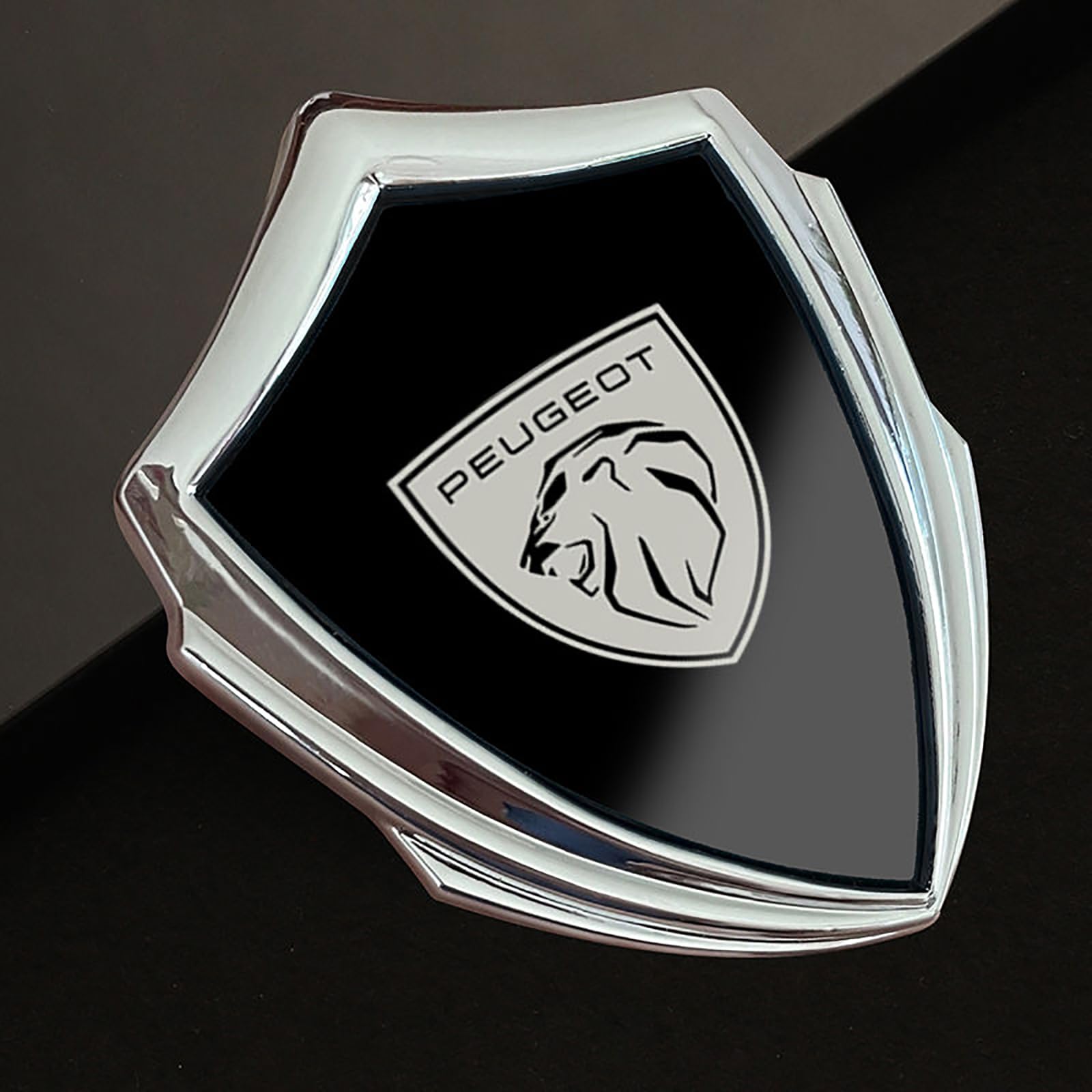 MXERTYSE Auto Emblem Aufkleber, für Peugeot 107 2012-2014 Abzeichen Aufkleber Vordere und Hintere Emblem Abzeichen Dekoration Auto Exterieur Modifizierte,A von MXERTYSE