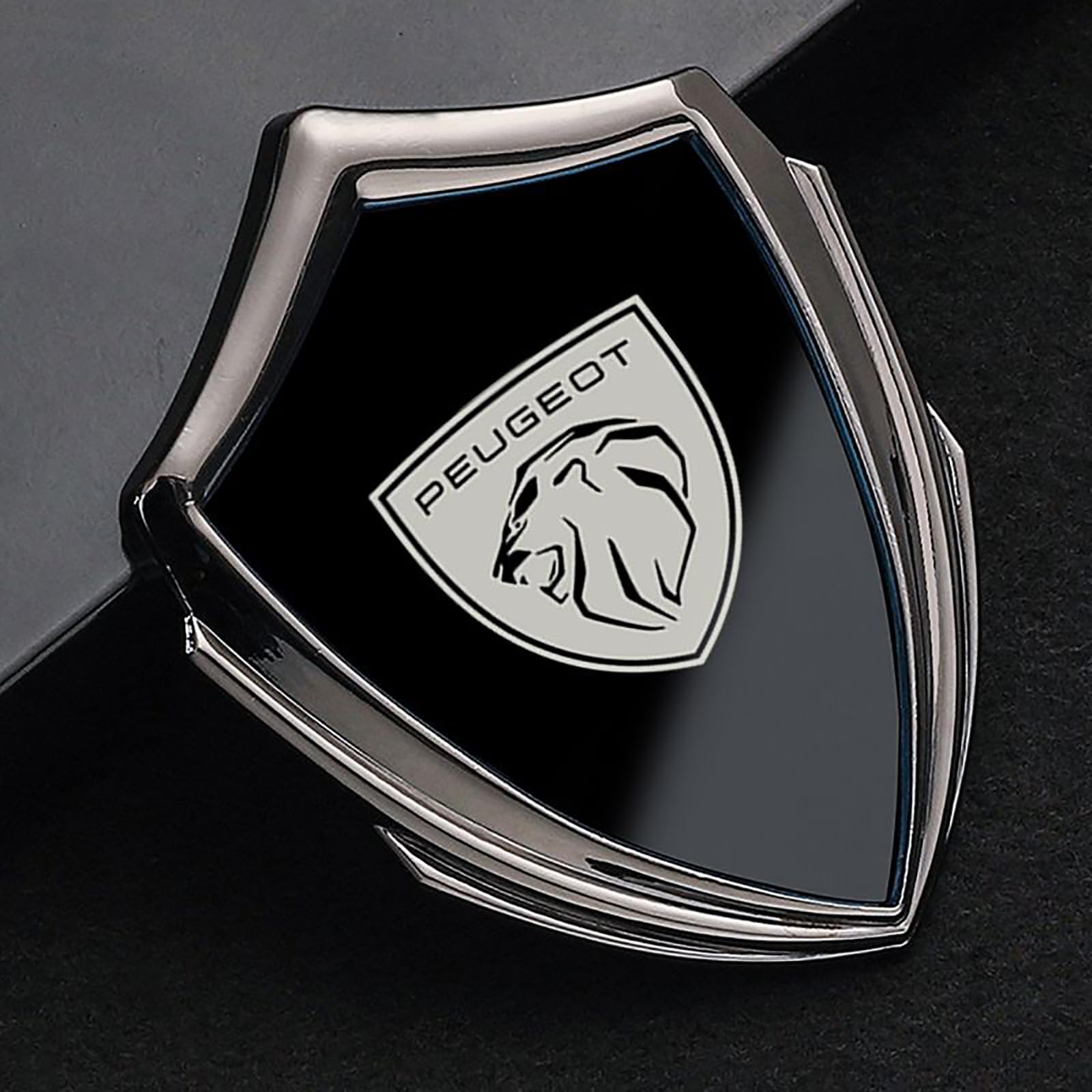 MXERTYSE Auto Emblem Aufkleber, für Peugeot 108 Hatch 2014 - Abzeichen Aufkleber Vordere und Hintere Emblem Abzeichen Dekoration Auto Exterieur Modifizierte,C von MXERTYSE