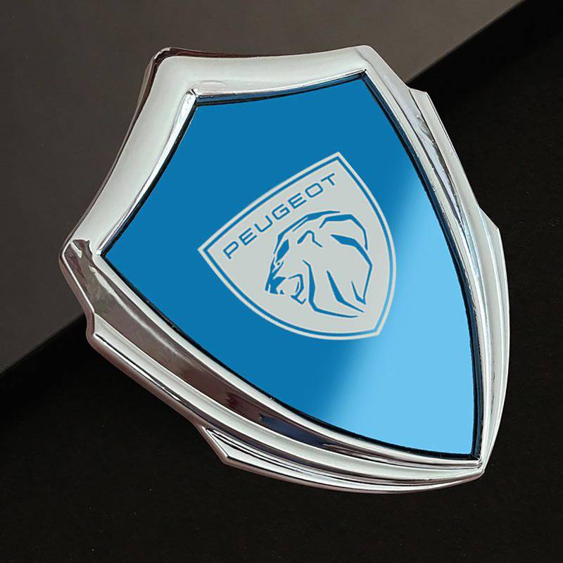 MXERTYSE Auto Emblem Aufkleber, für Peugeot 108 Hatch 2014 - Abzeichen Aufkleber Vordere und Hintere Emblem Abzeichen Dekoration Auto Exterieur Modifizierte,E von MXERTYSE