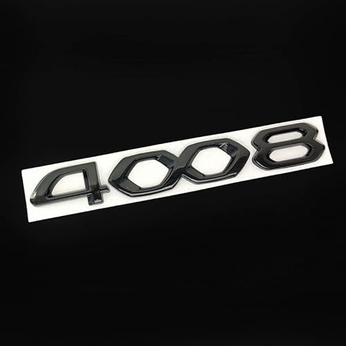 MXERTYSE Auto Emblem Aufkleber, für Peugeot 4008 Abzeichen Aufkleber Vordere und Hintere Emblem Abzeichen Dekoration Auto Exterieur Modifizierte von MXERTYSE