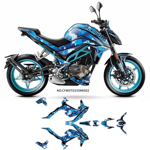 MXP 3M Custom 250NK Motorrad-Aufkleber-Grafik-Kits, passend für CFmoto 250NK 2013 2014 2015 2016 2017 2018 2019 2020 (RL0051) von MXP