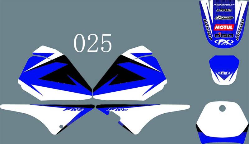 MXP Graphic PW80 Aufkleber für Yamaha PW80 alle Baujahre (025) von MXP